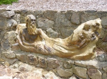 One of the carvings done by William Rickett